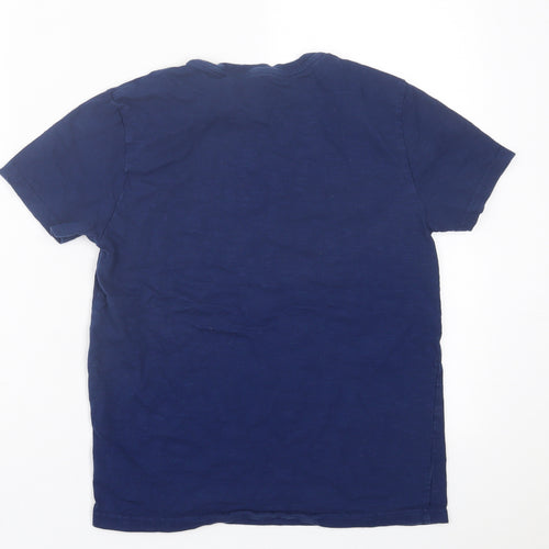 NEXT Boys Blue  Cotton Basic T-Shirt Size 11 Years Crew Neck Pullover
