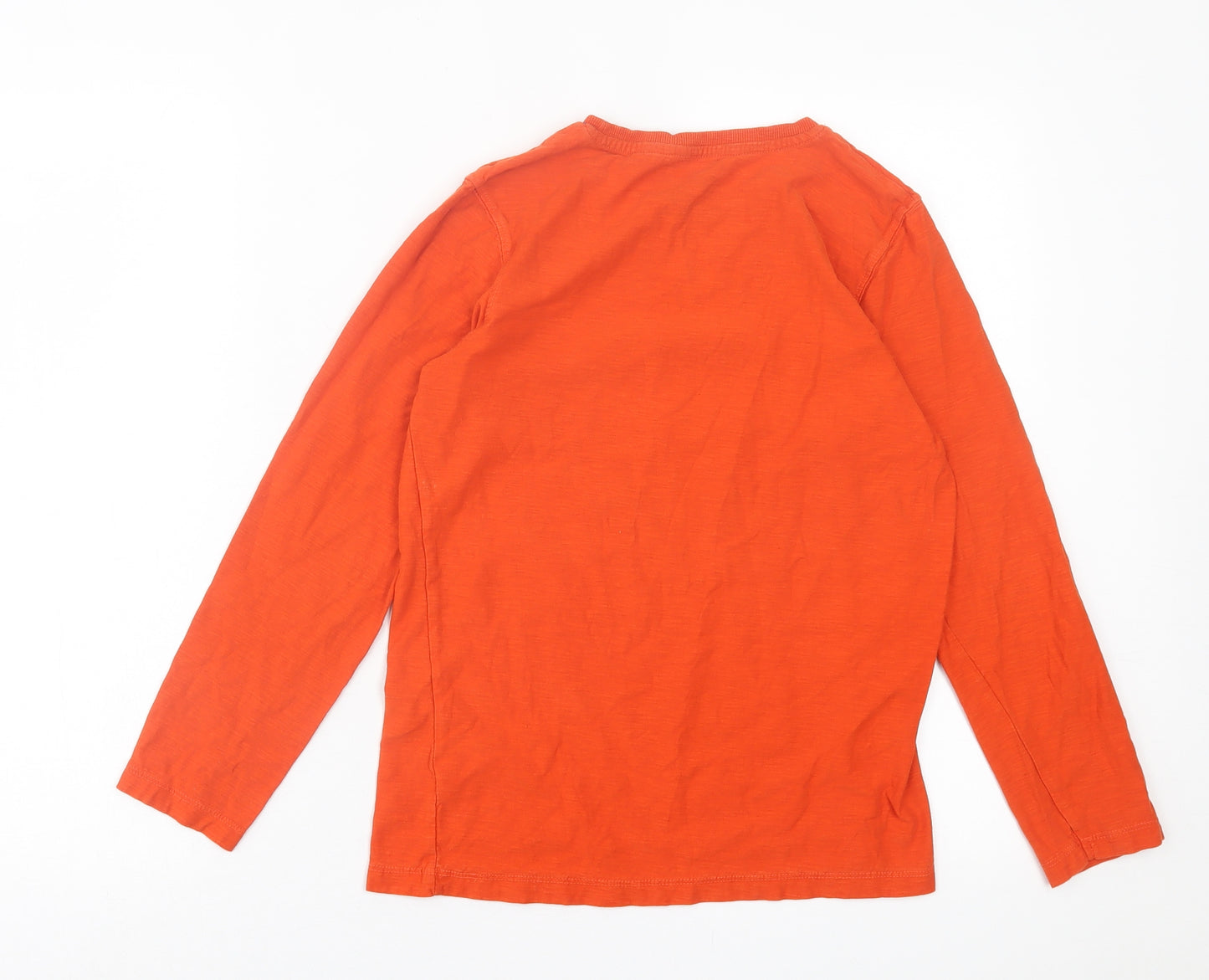 Matalan Boys Orange  Cotton Basic Casual Size 10 Years Crew Neck Pullover