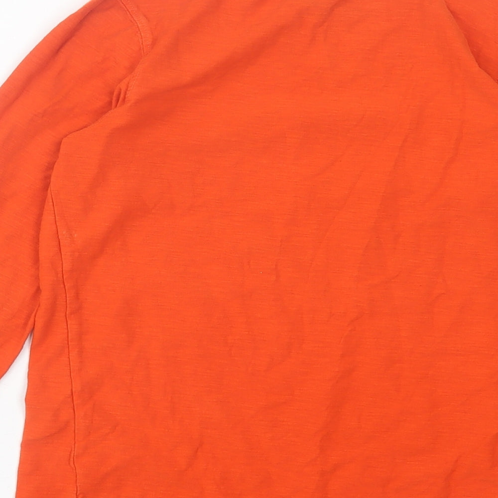 Matalan Boys Orange  Cotton Basic Casual Size 10 Years Crew Neck Pullover