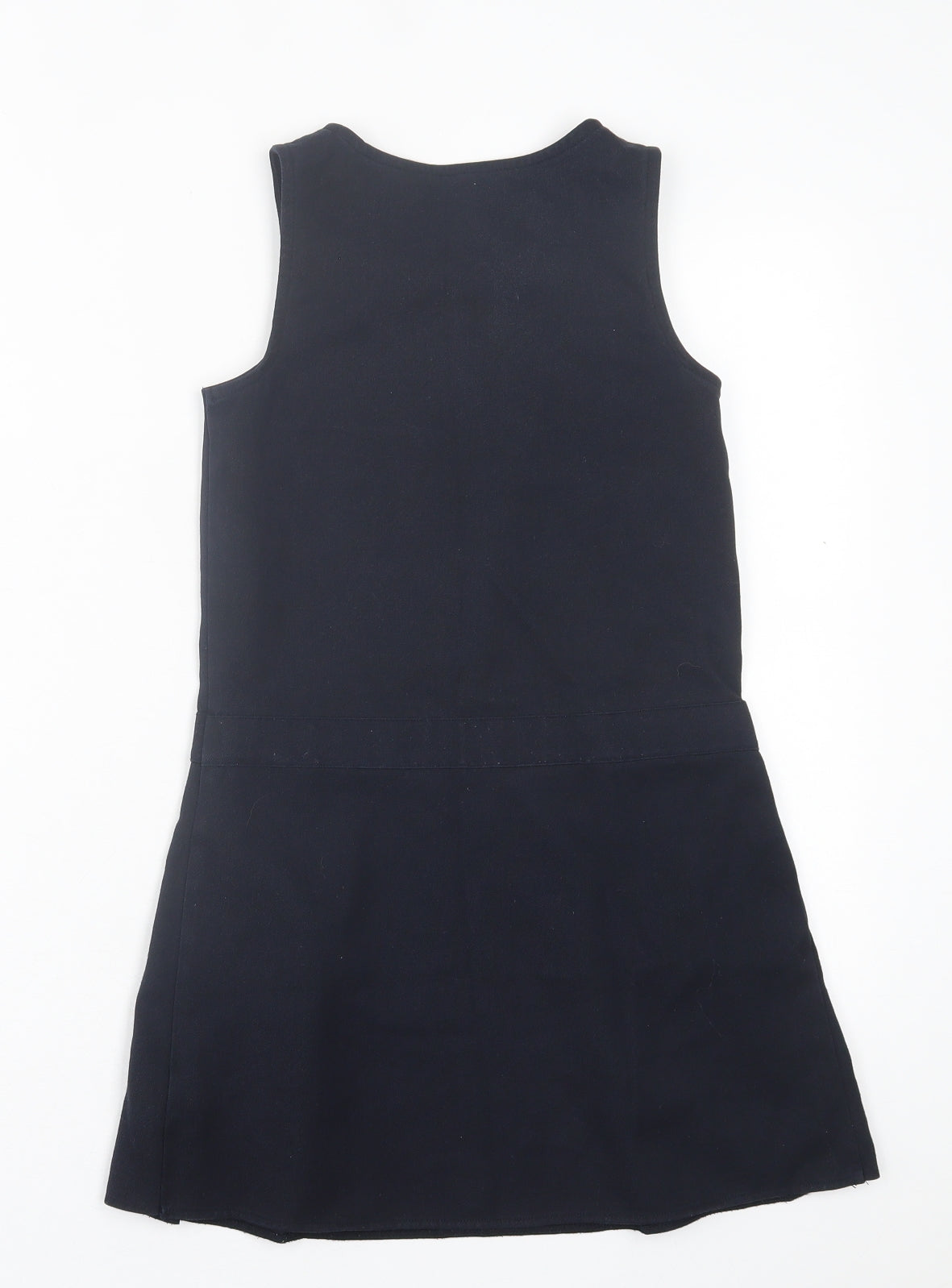 F&F Girls Blue  Polyester A-Line  Size 7-8 Years  Crew Neck Zip - School Wear