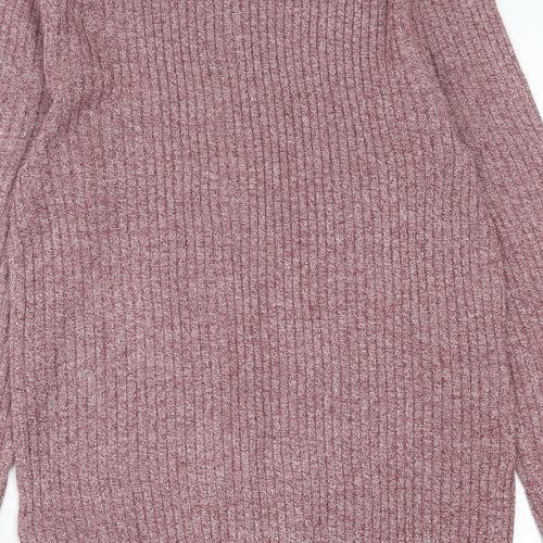 Topman Mens Purple Crew Neck  Acrylic Pullover Jumper Size L