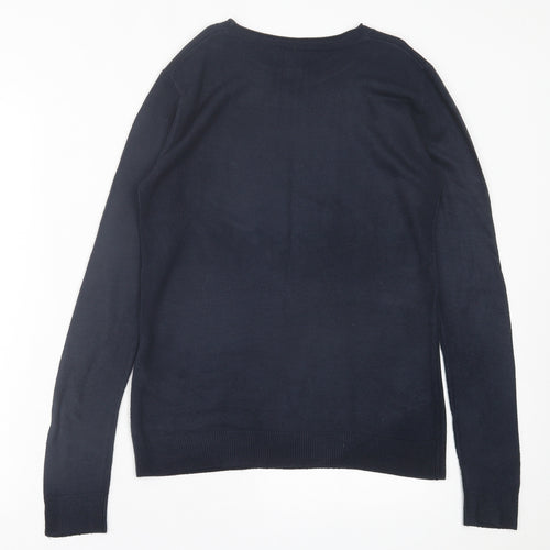 Atmosphere Womens Blue Crew Neck  Acrylic Pullover Jumper Size 8