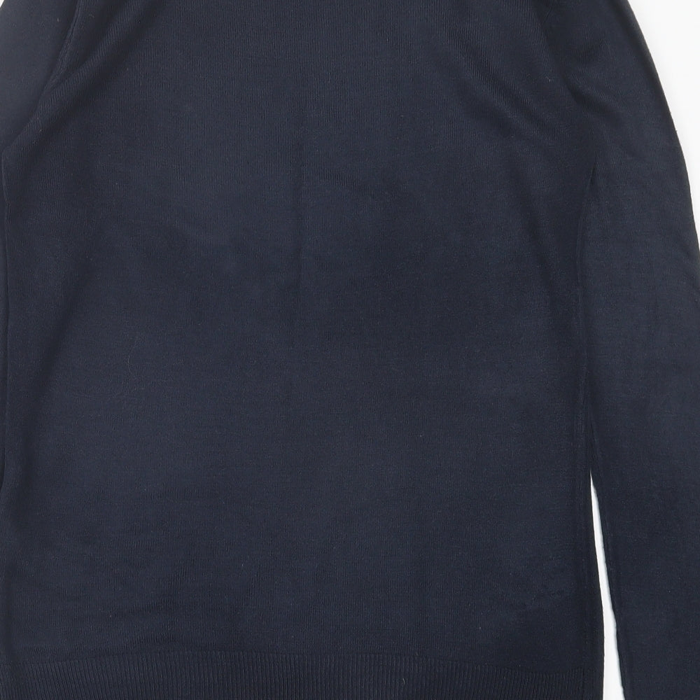 Atmosphere Womens Blue Crew Neck  Acrylic Pullover Jumper Size 8