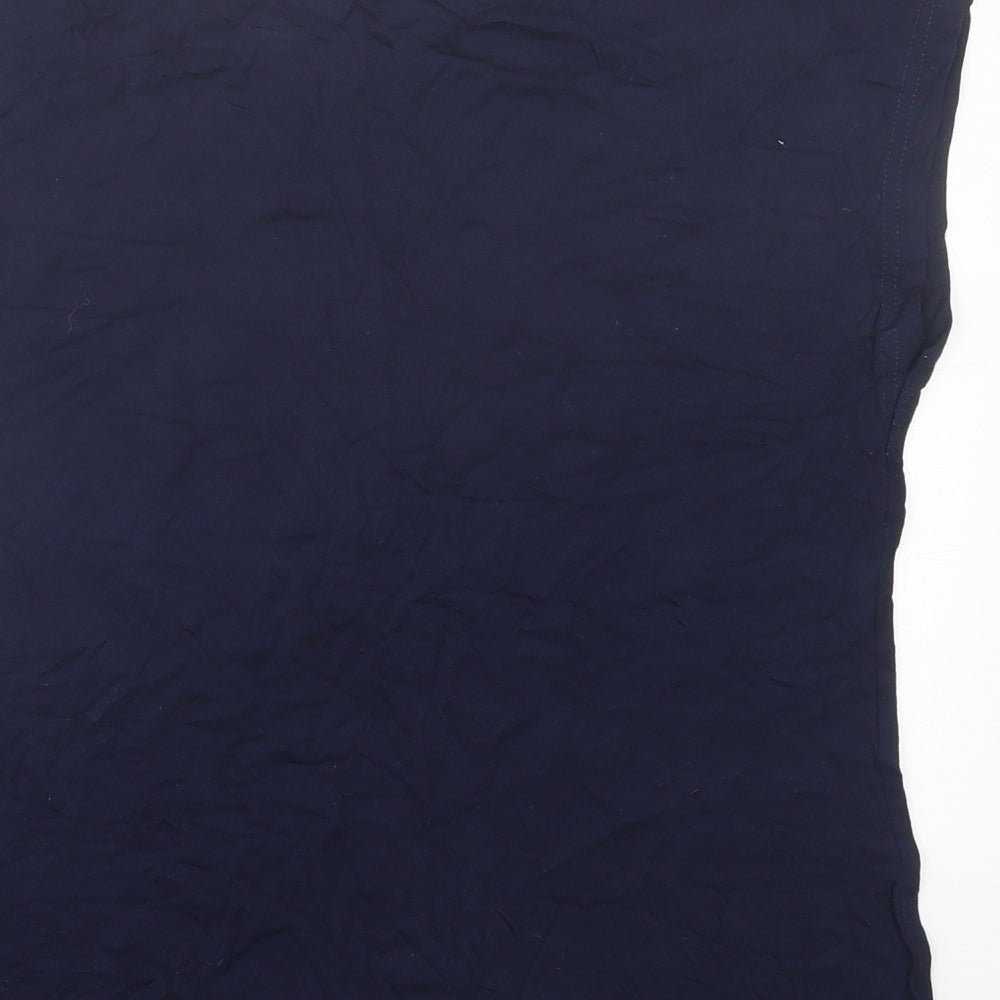 Dorothy Perkins Womens Blue  Viscose Basic T-Shirt Size M Crew Neck