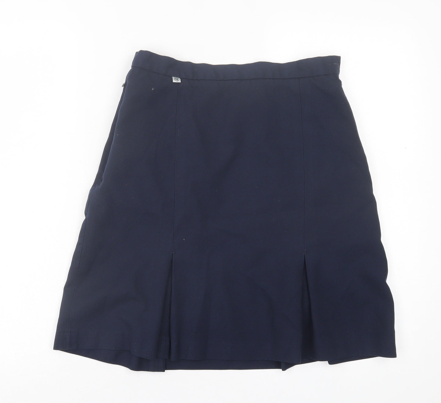 1880 Womens Blue  Polyester A-Line Skirt Size 30 in   Button