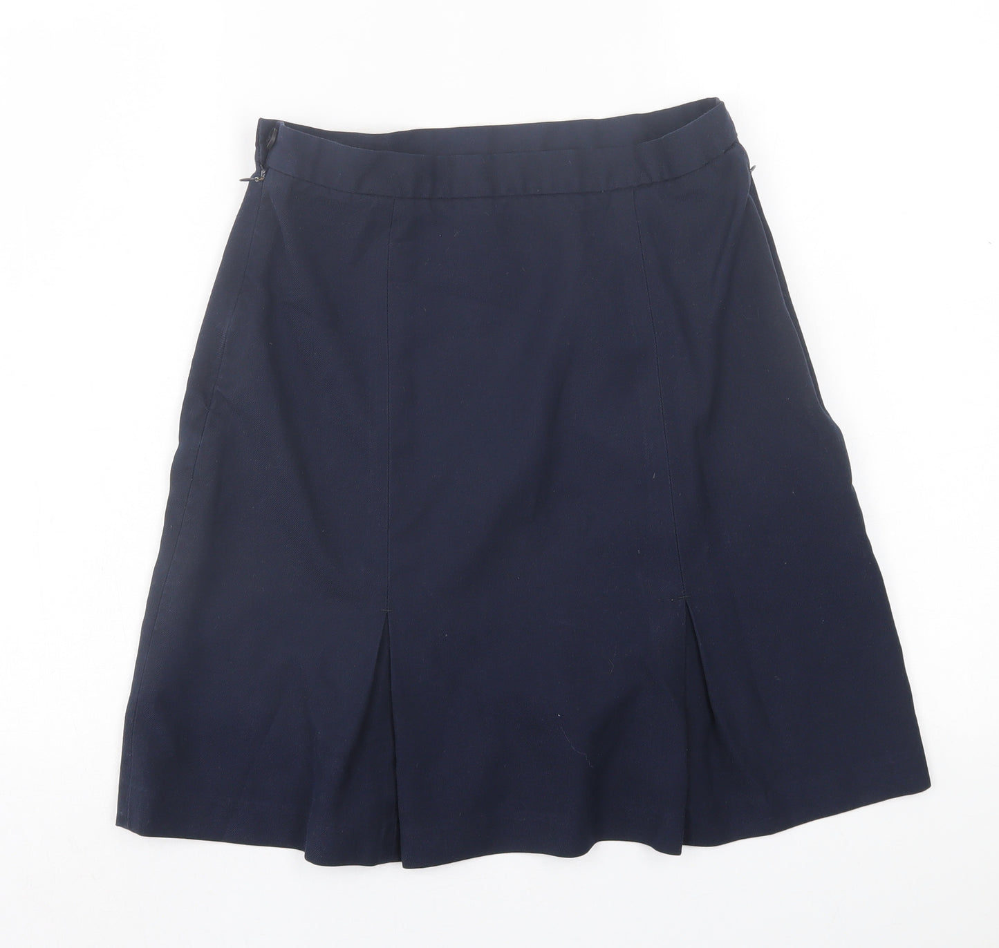1880 Womens Blue  Polyester A-Line Skirt Size 30 in   Button