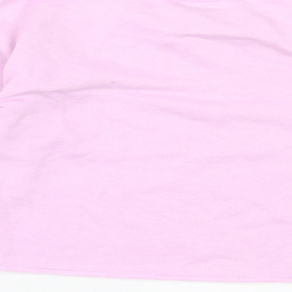 Matalan Girls Purple  Cotton Pullover Sweatshirt Size 7 Years  Pullover