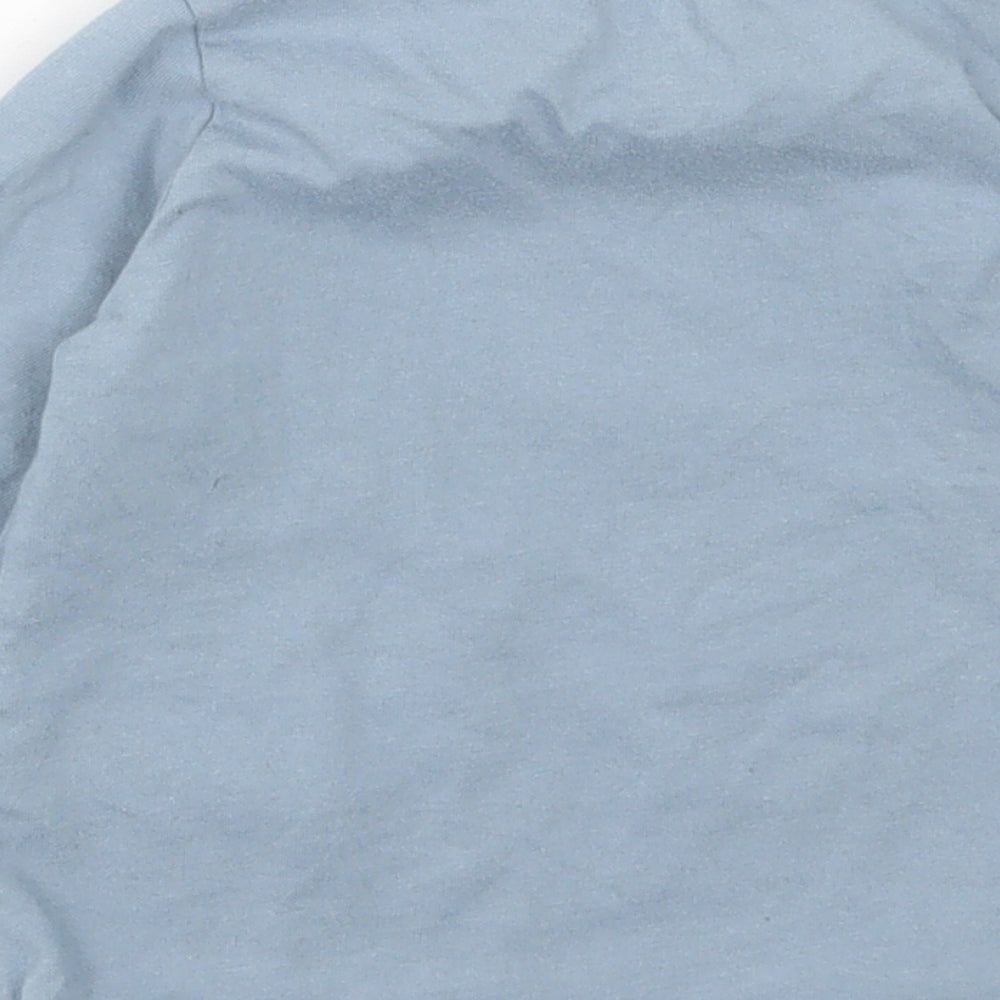 F&F Boys Blue  Cotton Basic Casual Size 18-24 Months Crew Neck Button
