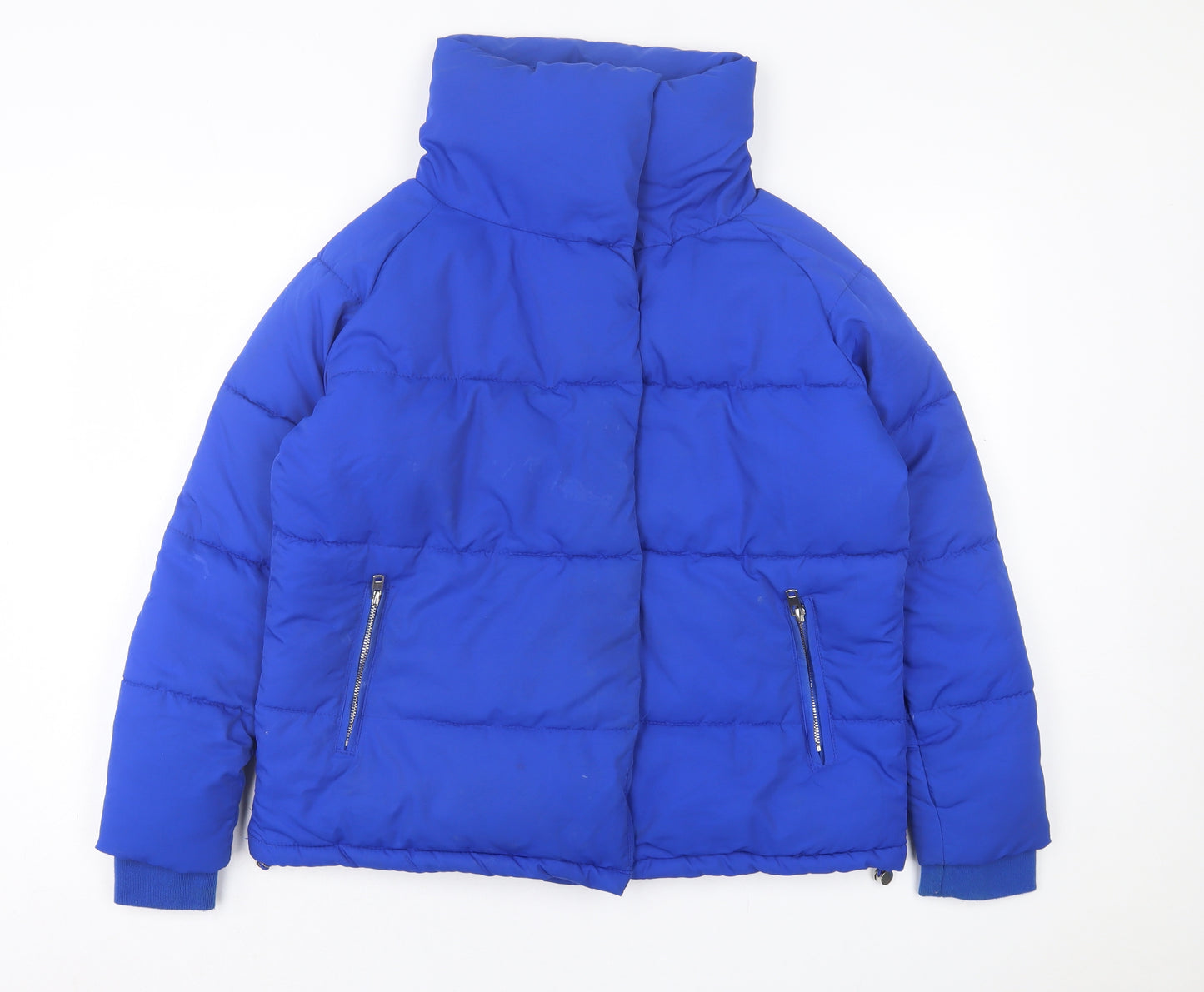 Quiz Womens Blue   Jacket Coat Size 8  Button