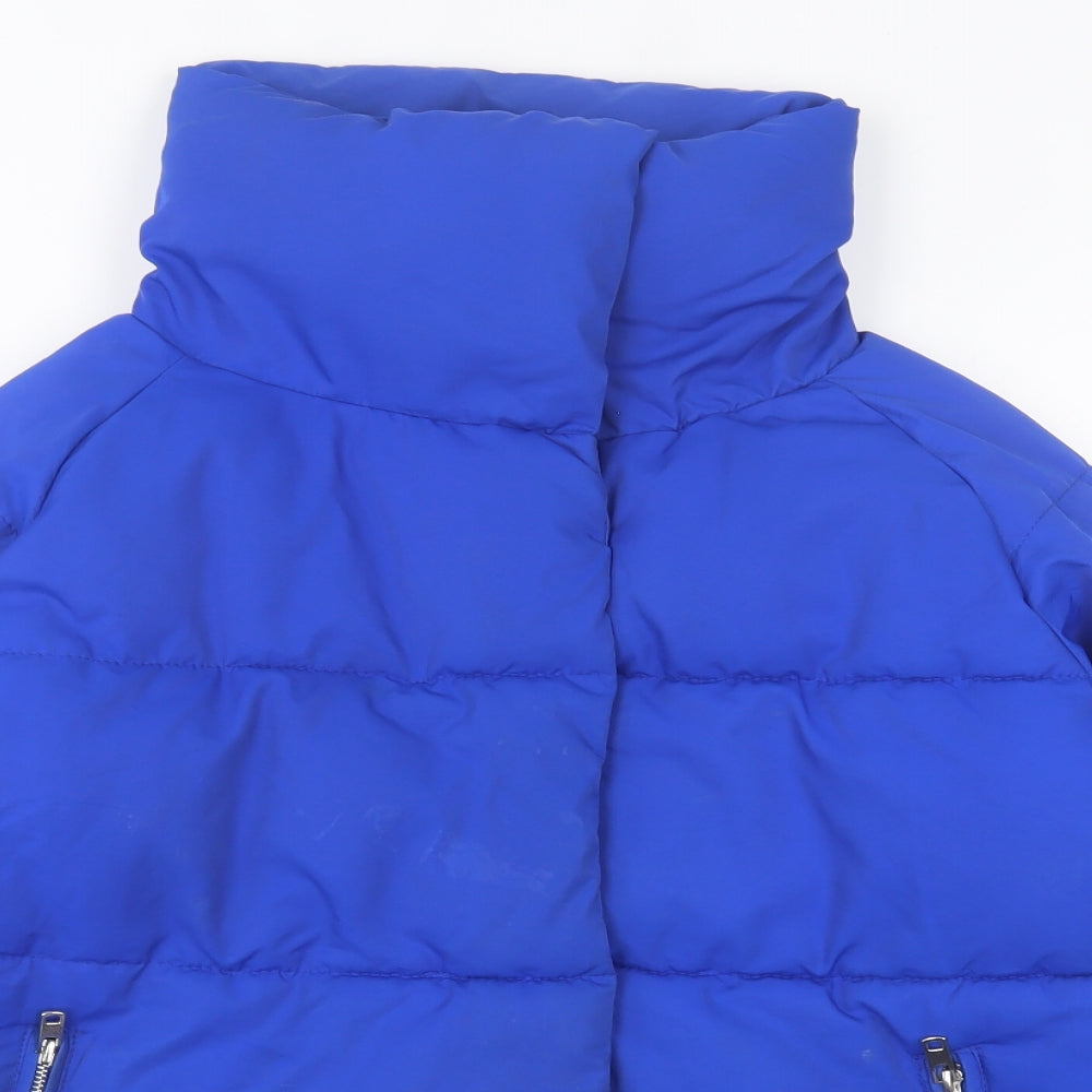 Quiz Womens Blue   Jacket Coat Size 8  Button