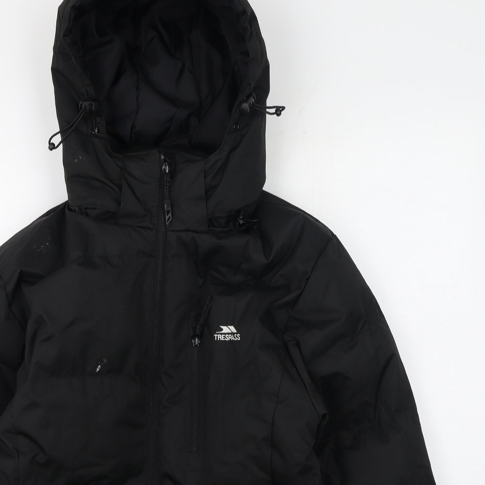 Trespass Mens Black   Rain Coat Coat Size XS