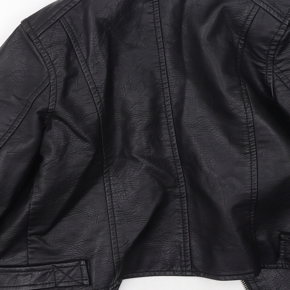 River Island  Girls Black   Basic Jacket Jacket Size 7-8 Years