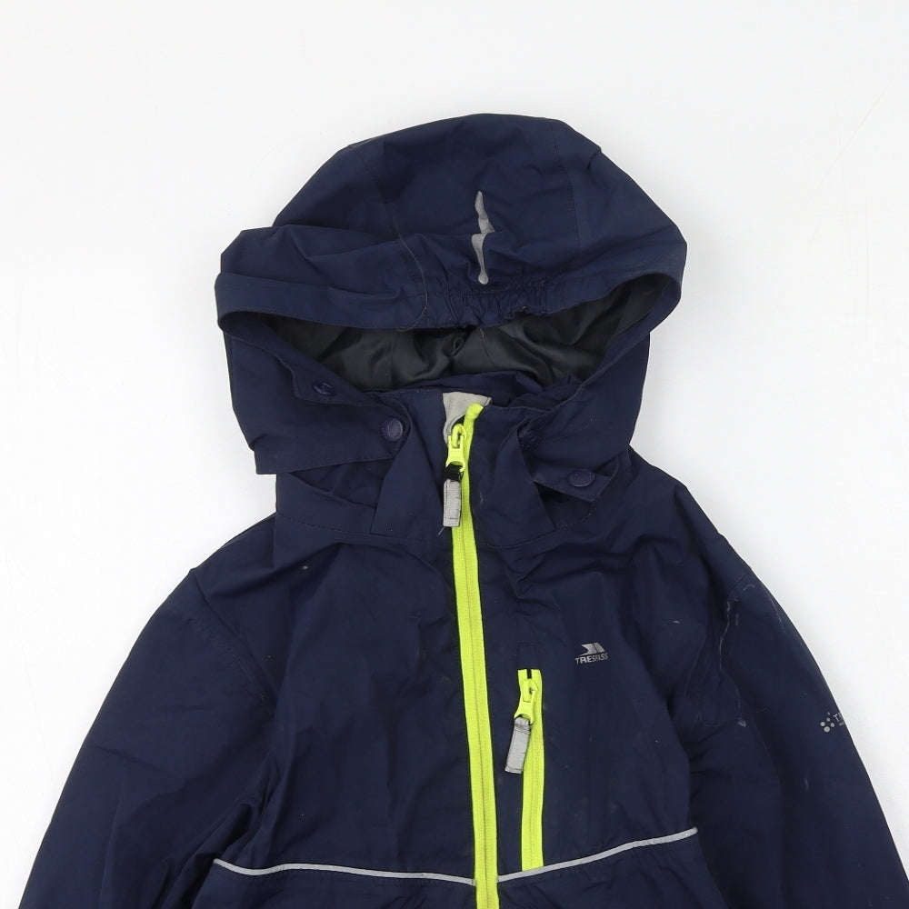 Trespass Boys Blue   Rain Coat Coat Size 9-10 Years