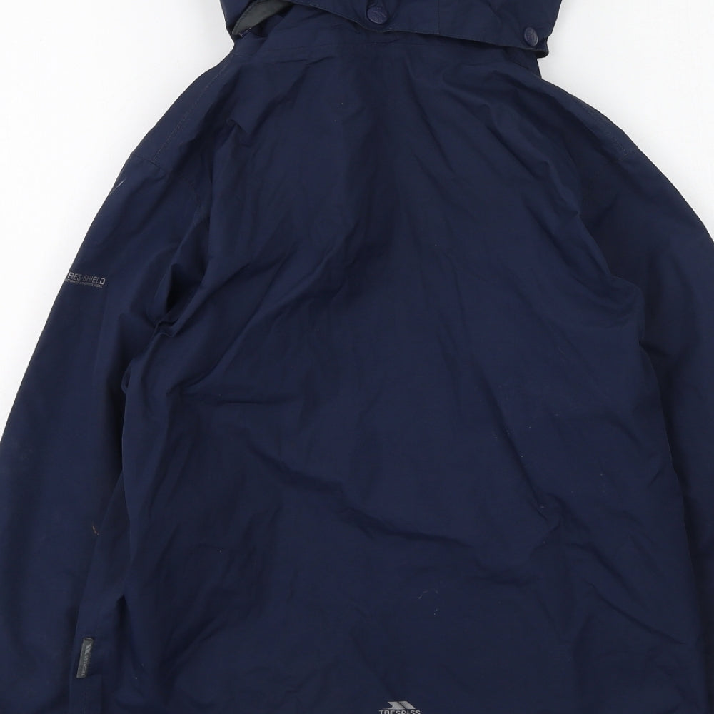 Trespass Boys Blue   Rain Coat Coat Size 9-10 Years