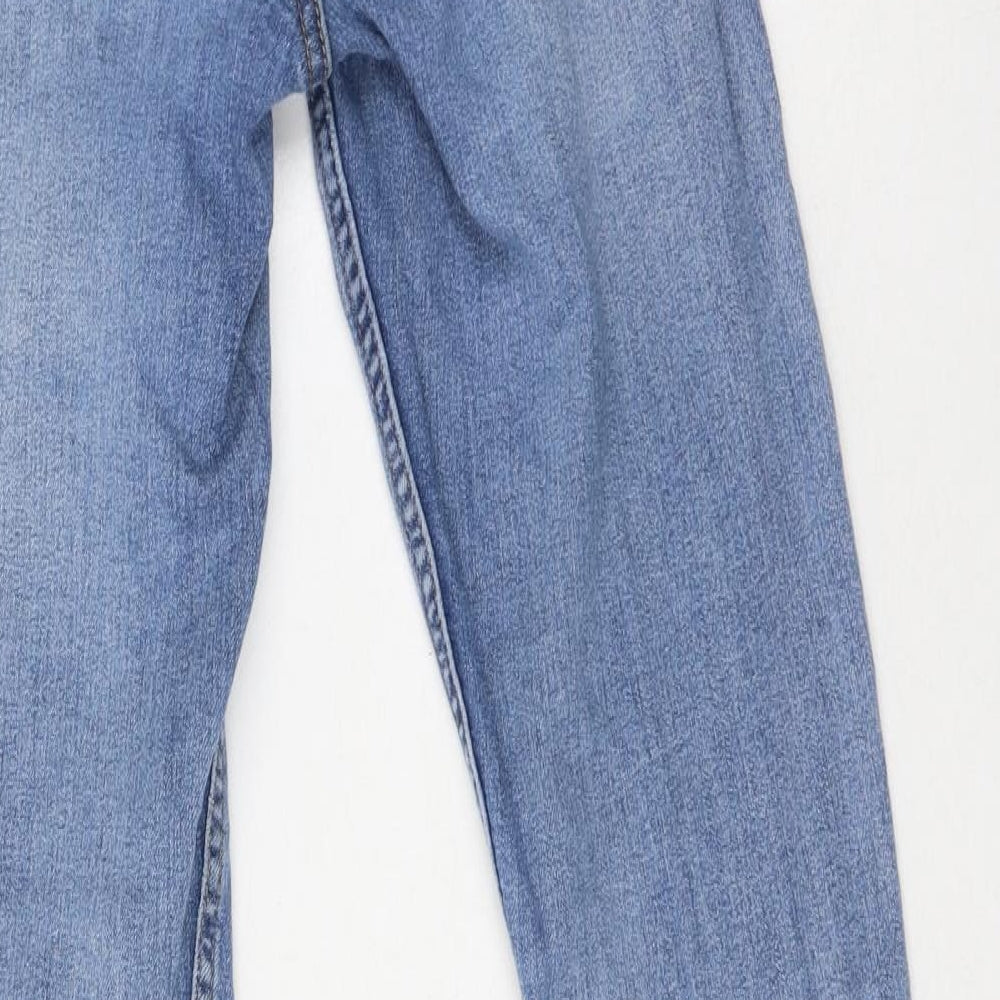 H&M Womens Blue  Cotton Skinny Jeans Size 4 L28 in Regular