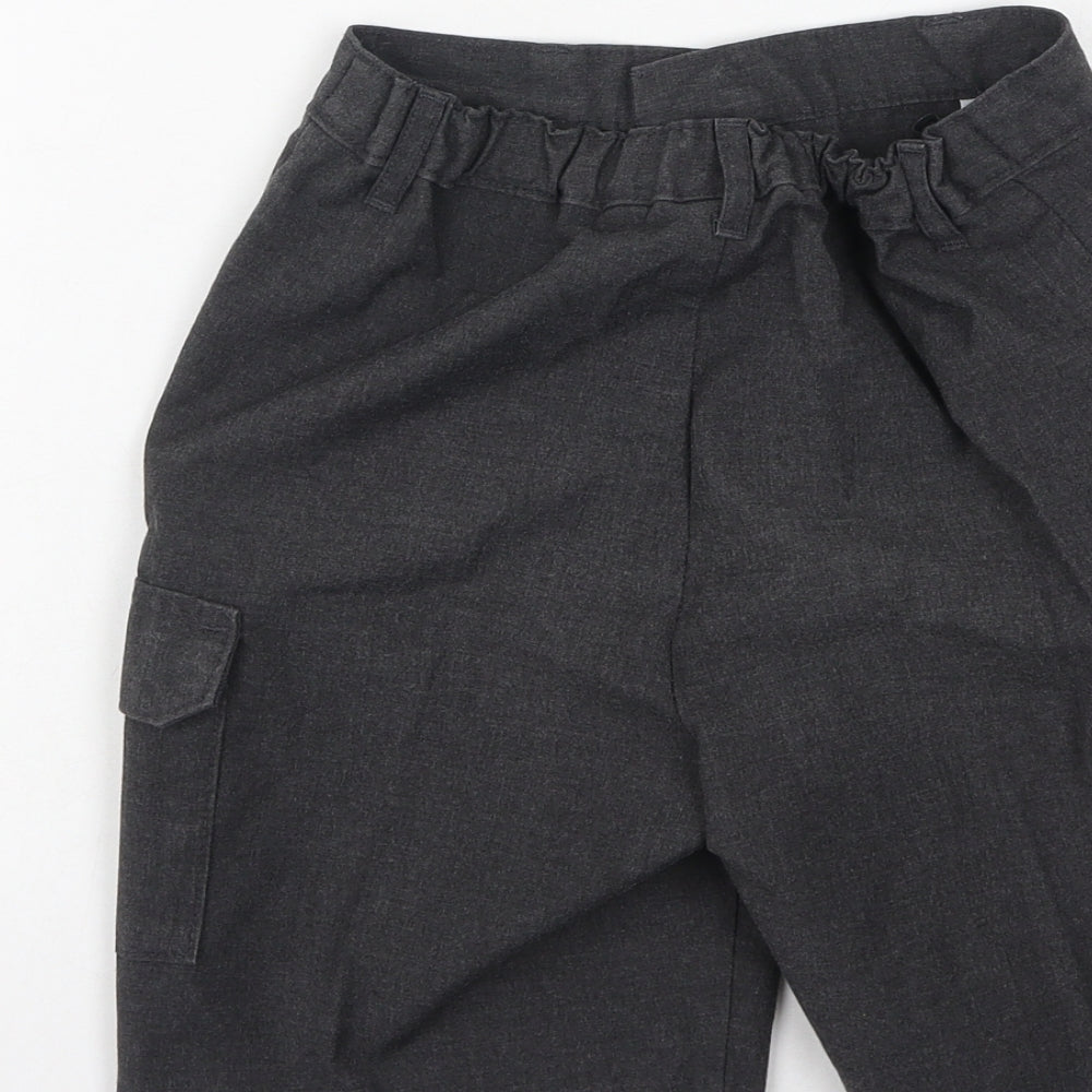 TU Boys Grey  Polyester Cropped Trousers Size 11 Years  Regular