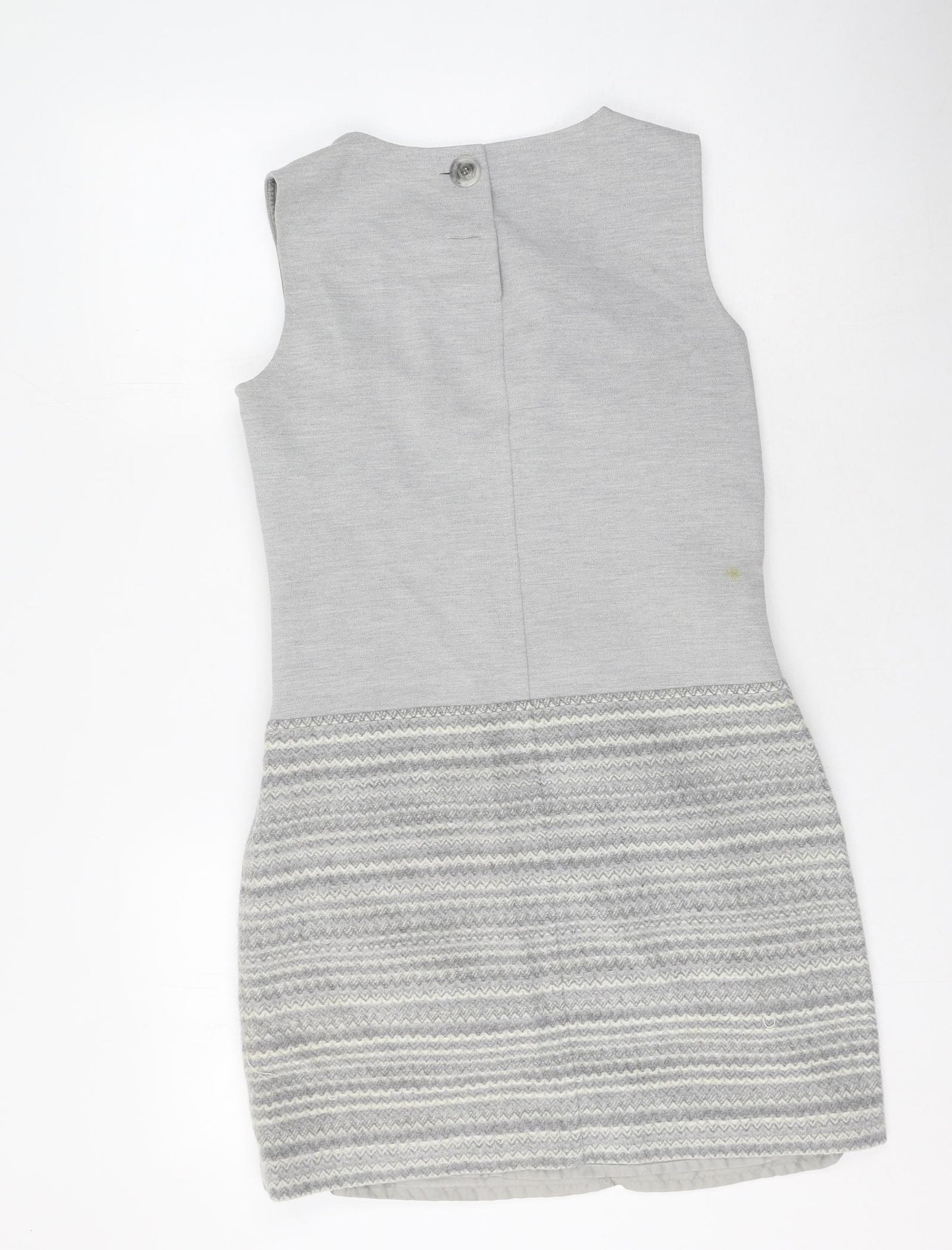 Laura Ashley Womens Grey  Polyester Bodycon  Size 10  Round Neck
