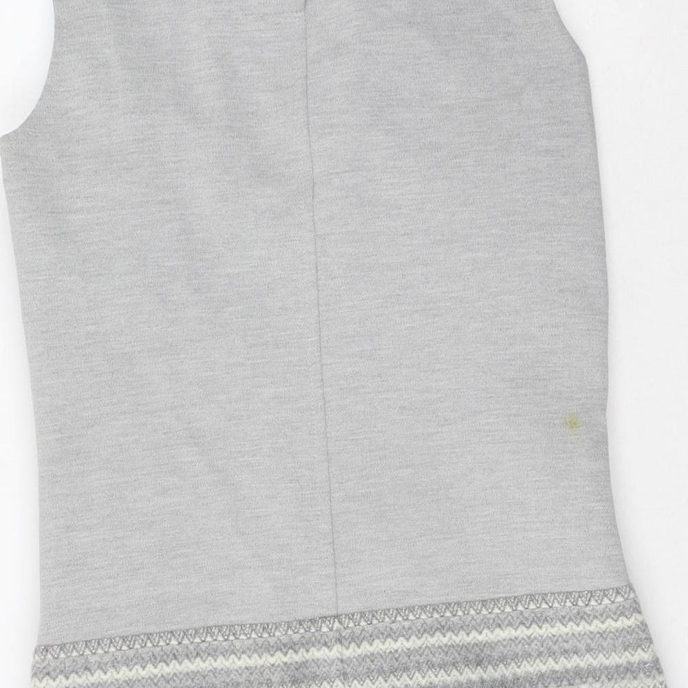 Laura Ashley Womens Grey  Polyester Bodycon  Size 10  Round Neck