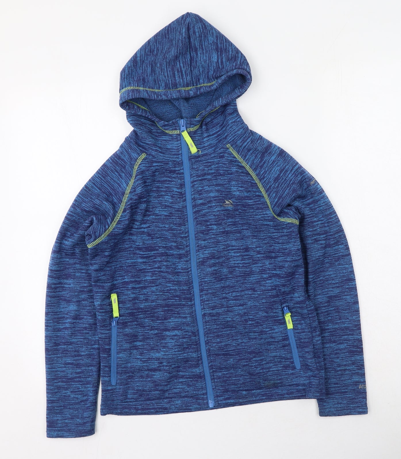 Trespass Boys Blue Round Neck  Polyester Full Zip Jumper Size 9-10 Years