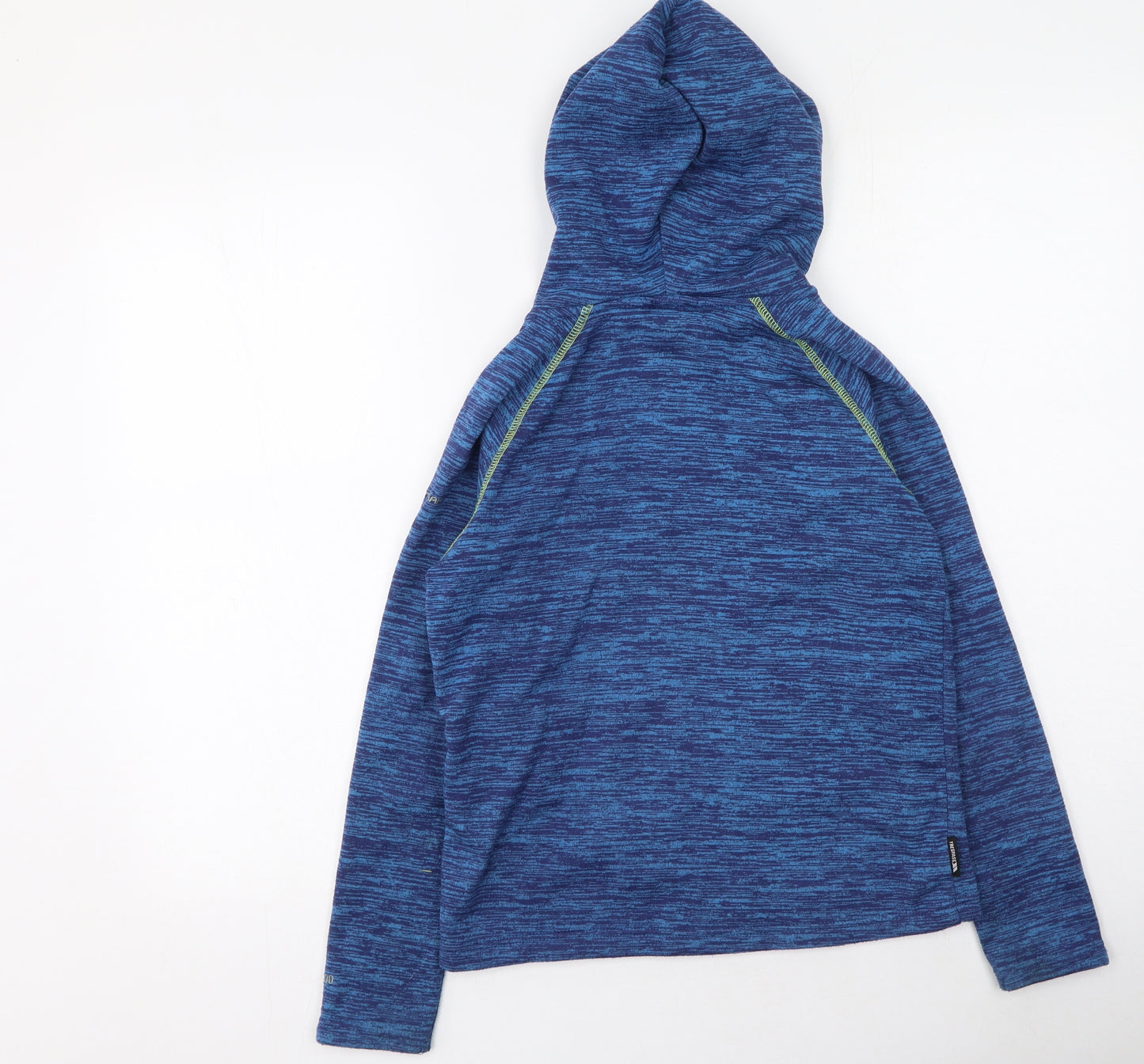 Trespass Boys Blue Round Neck  Polyester Full Zip Jumper Size 9-10 Years