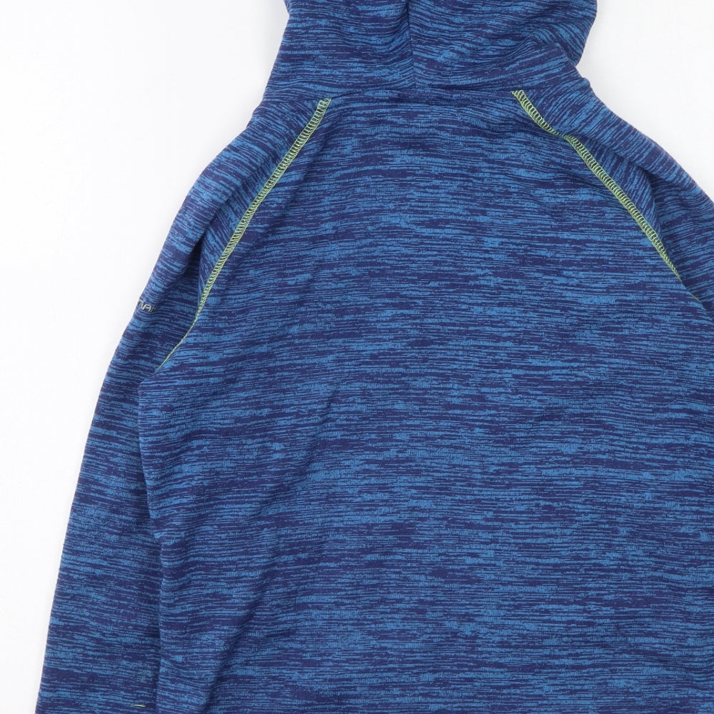 Trespass Boys Blue Round Neck  Polyester Full Zip Jumper Size 9-10 Years
