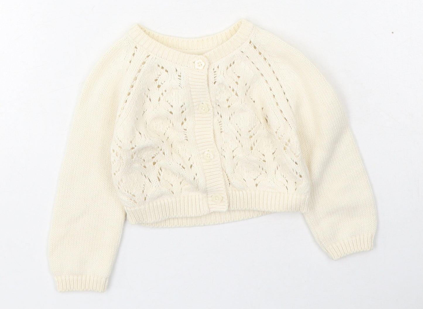 F&F Girls Beige  Cotton Cape Jumper Size 3-6 Months