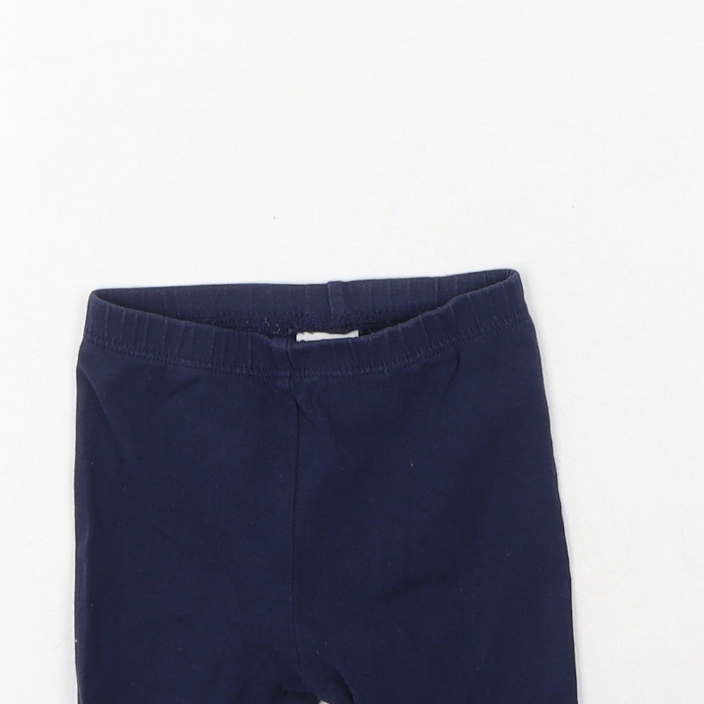 Jasper Conran Boys Blue  Cotton Jogger Leggings Size 3-6 Months