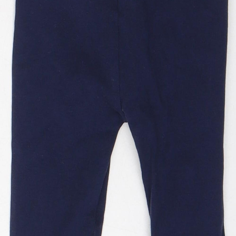 Jasper Conran Boys Blue  Cotton Jogger Leggings Size 3-6 Months