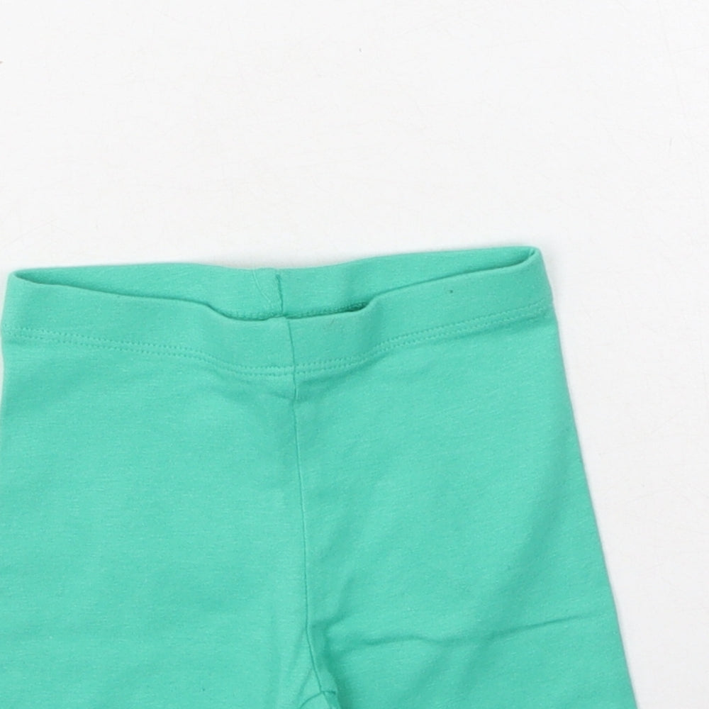 NEXT Boys Green  Cotton Jogger Leggings Size 3-6 Months