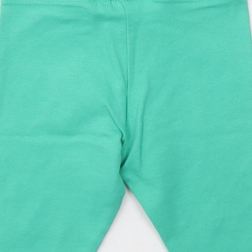 NEXT Boys Green  Cotton Jogger Leggings Size 3-6 Months