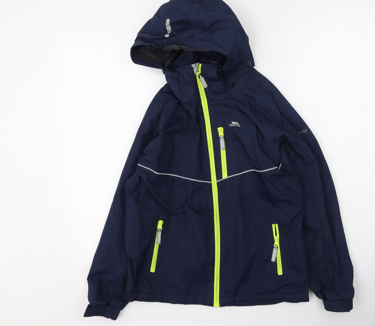 Trespass Boys Blue   Rain Coat Coat Size 11-12 Years