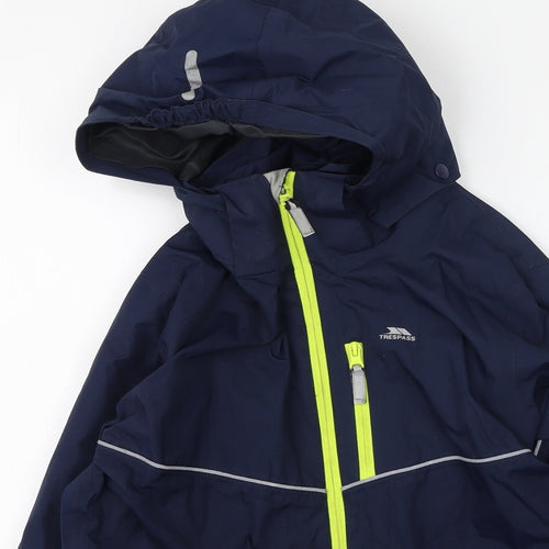 Trespass Boys Blue   Rain Coat Coat Size 11-12 Years