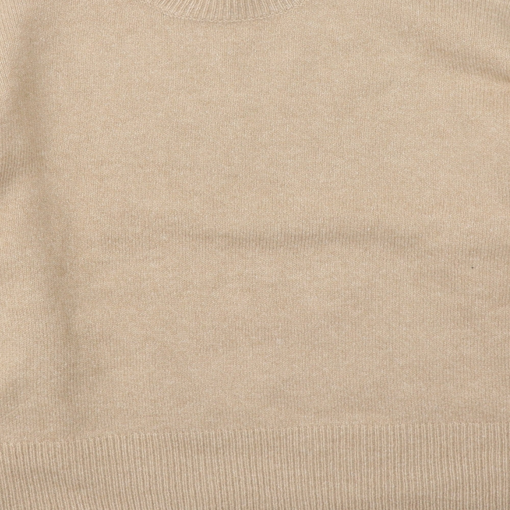 New Look Womens Brown High Neck  Acrylic Pullover Jumper Size M