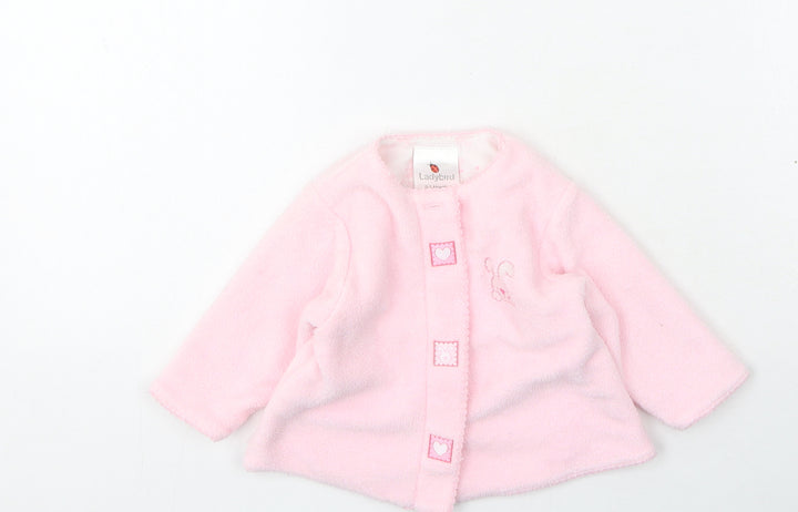 Ladybird Girls Pink  Polyester Cape Jumper Size 0-3 Months