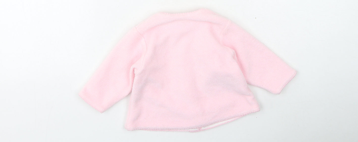 Ladybird Girls Pink  Polyester Cape Jumper Size 0-3 Months