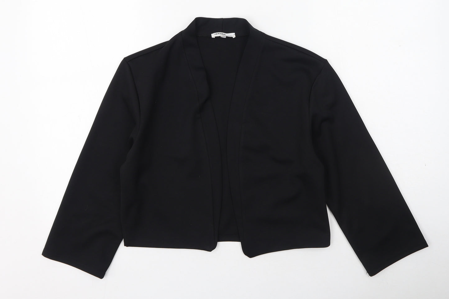 Gerard Womens Black V-Neck  Polyester Cardigan Jumper Size 14