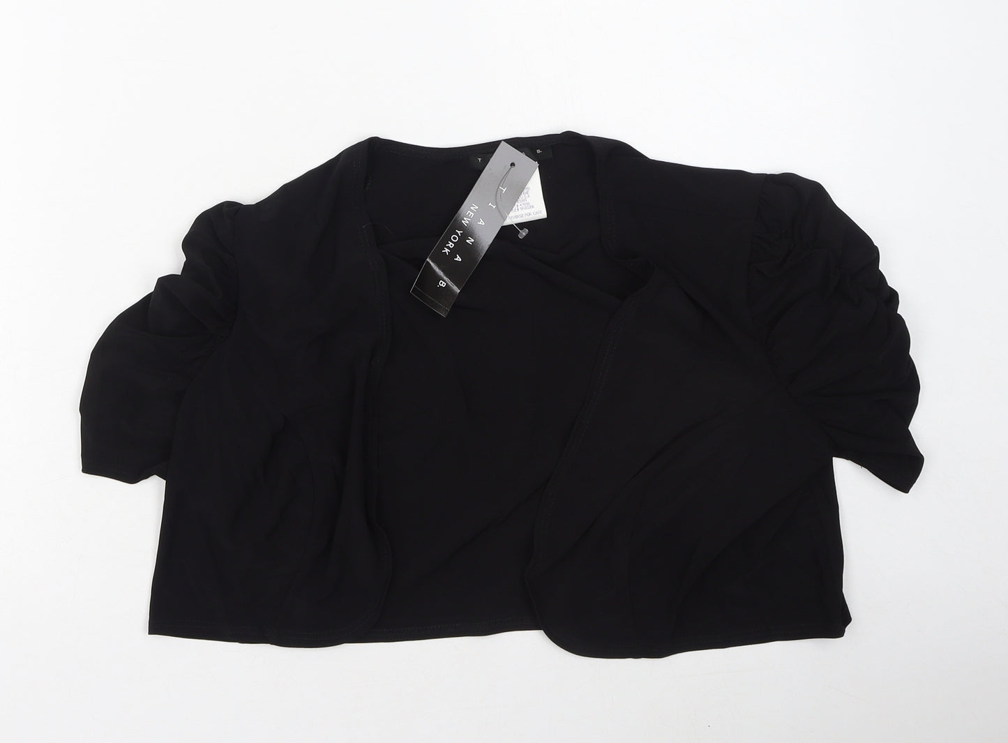 tiana b  Womens Black Round Neck  Polyester Cardigan Jumper Size L