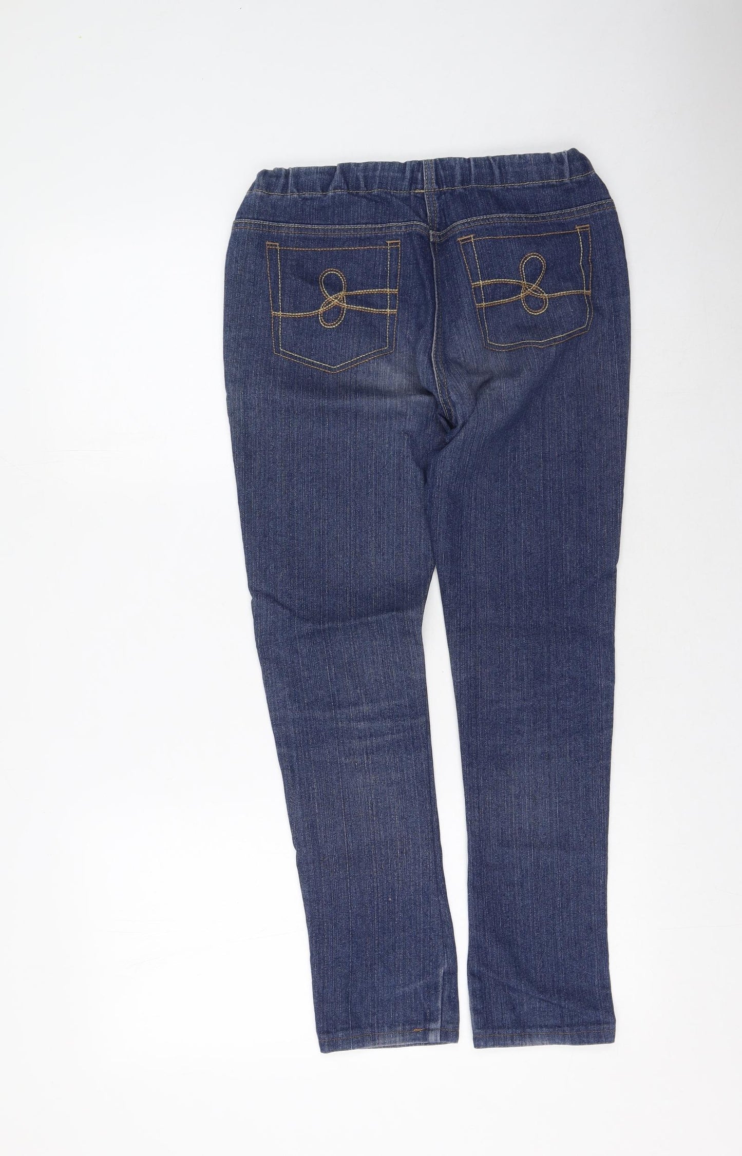 NEXT Womens Blue  Cotton Mom Jeans Size 10 L26 in Regular