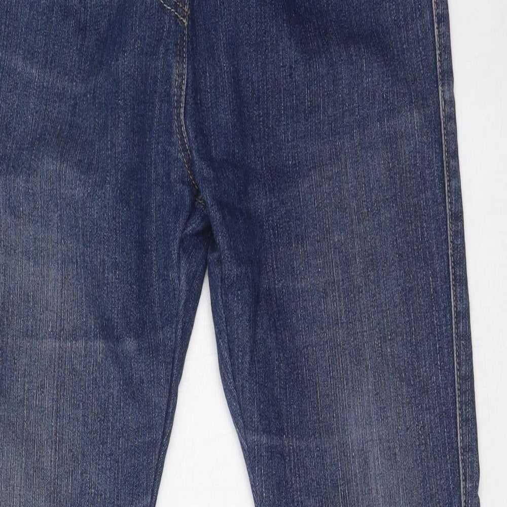 NEXT Womens Blue  Cotton Mom Jeans Size 10 L26 in Regular