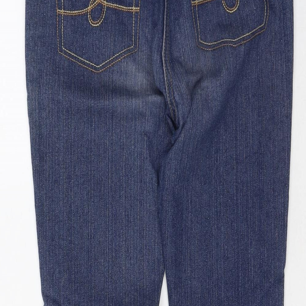 NEXT Womens Blue  Cotton Mom Jeans Size 10 L26 in Regular