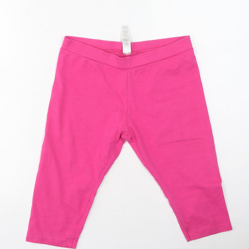 Dunnes Stores Womens Pink  Cotton Cropped Leggings Size S L20 in
