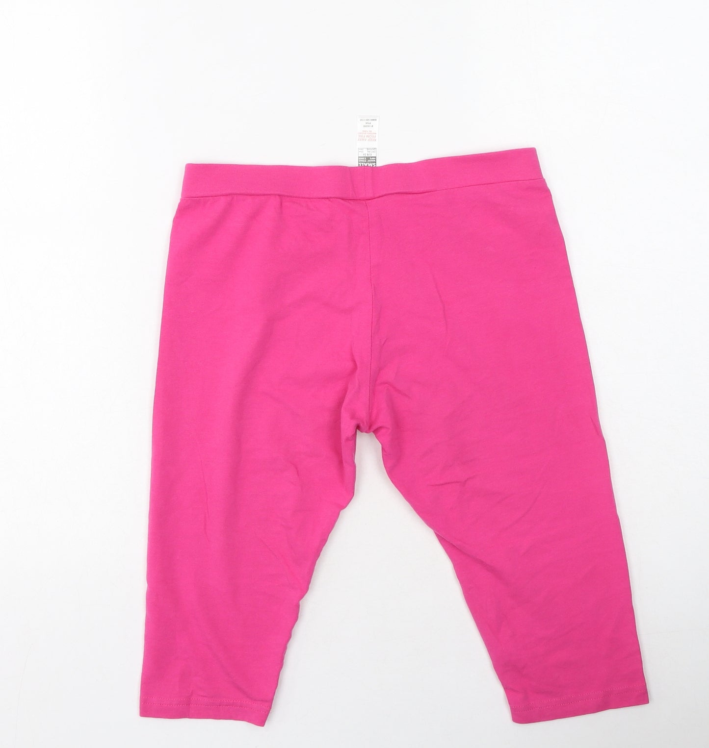 Dunnes Stores Womens Pink  Cotton Cropped Leggings Size S L20 in