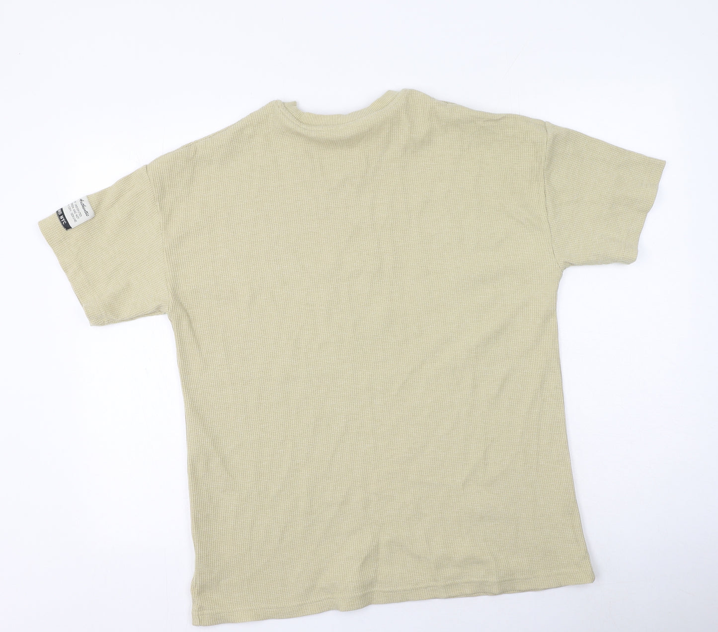 George  Womens Green  Polyester Basic T-Shirt Size M Round Neck