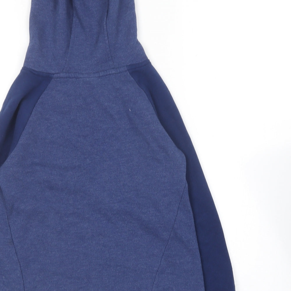 Nike Girls Blue  Cotton Pullover Hoodie Size 6-7 Years