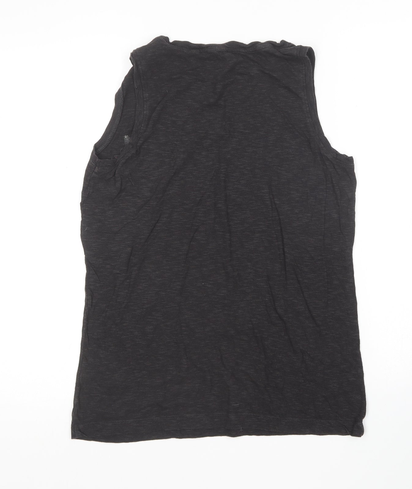 Fat Face Womens Grey  Viscose Basic Tank Size 10 Boat Neck