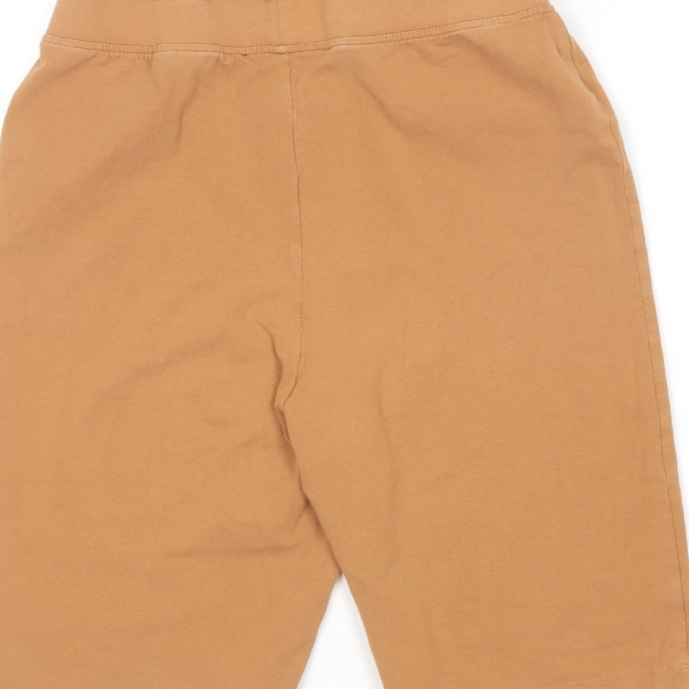 Threadbare Womens Brown  Cotton Compression Shorts Size 10 L8 in Regular