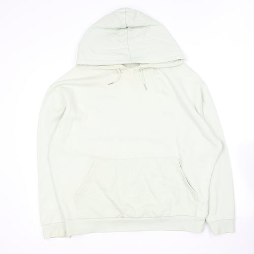 ASOS Womens Green  Cotton Pullover Hoodie Size M