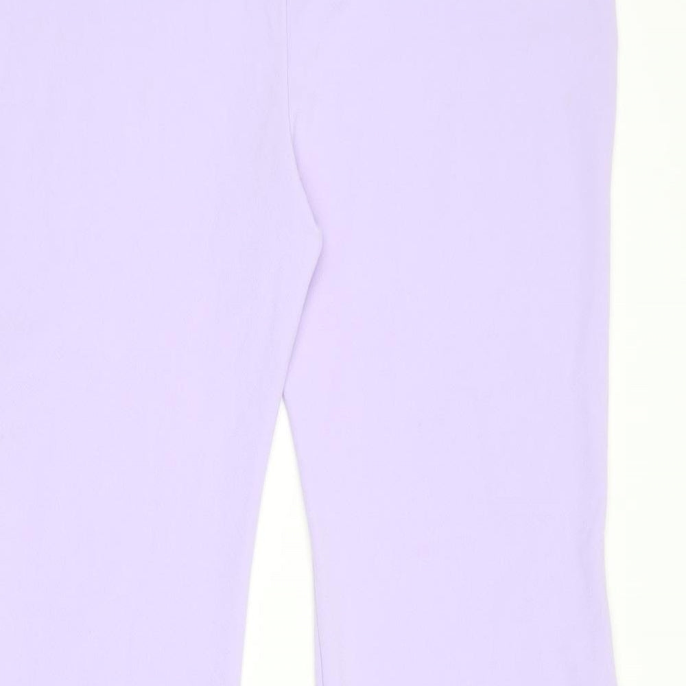 Boohoo Womens Purple  Polyester Trousers  Size 20 L28.5 in Regular