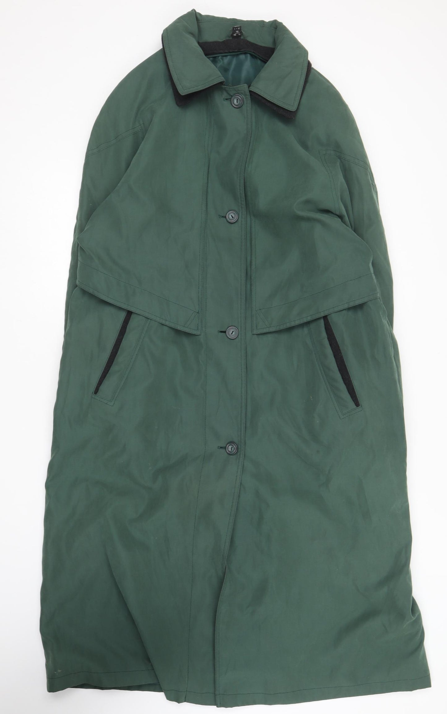 Preworn Womens Green   Overcoat Coat Size 10