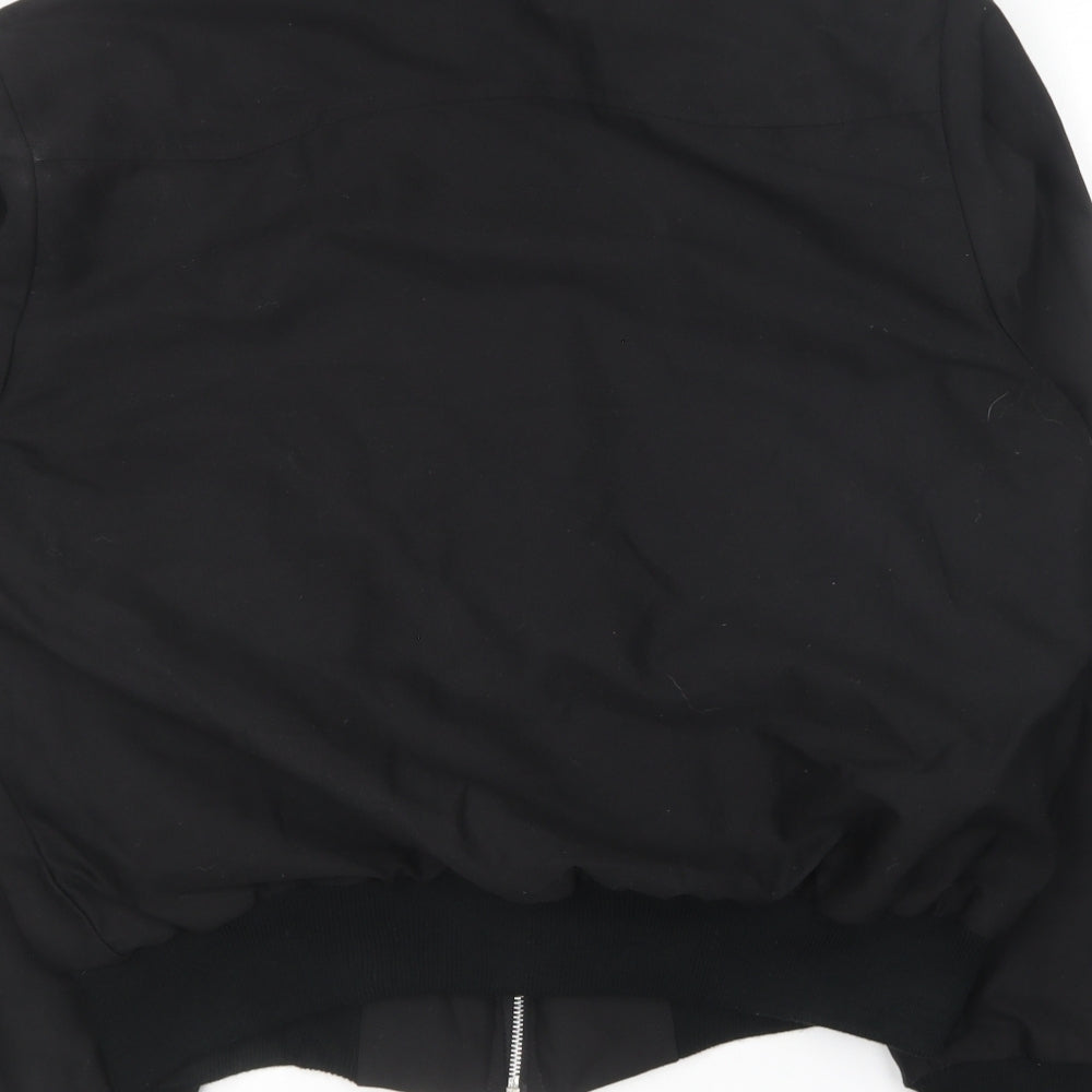 Preworn Mens Black   Bomber Jacket Coat Size L